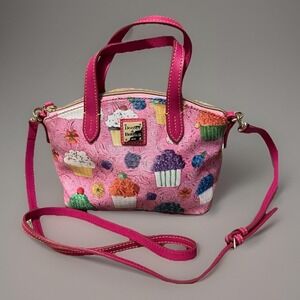 Dooney Bourke Ruby Bitsy Pink Cupcake crossbody/satchel. NWOT RARE
